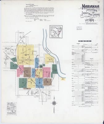 Sanborn Fire Insurance Map: Marianna, Arkansas (1919)