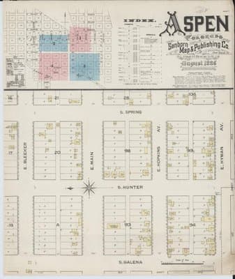 Sanborn Fire Insurance Map: Aspen, Colorado (1886)