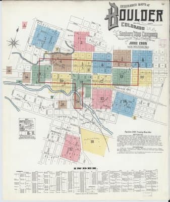 Sanborn Fire Insurance Map: Boulder, Colorado (1906)