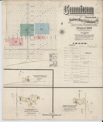 Sanborn Fire Insurance Map: Gunnison, Colorado (1886)