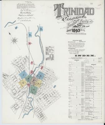 Sanborn Fire Insurance Map: Trinidad, Colorado (1893)