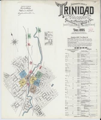 Sanborn Fire Insurance Map: Trinidad, Colorado (1895)