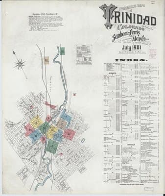 Sanborn Fire Insurance Map: Trinidad, Colorado (1901)