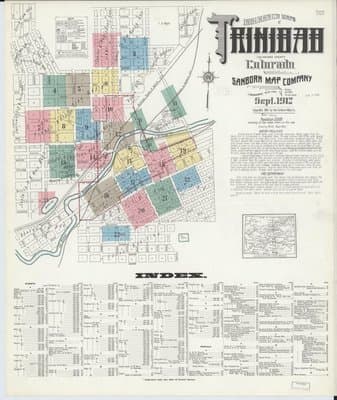 Sanborn Fire Insurance Map: Trinidad, Colorado (1912)
