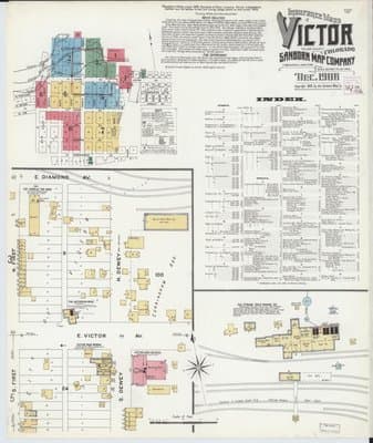 Sanborn Fire Insurance Map: Victor, Colorado (1908)