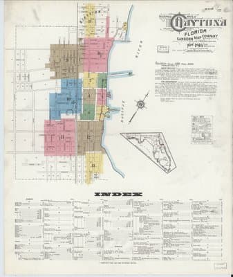 Sanborn Fire Insurance Map: Daytona, Florida (1916)