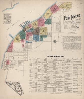 Sanborn Fire Insurance Map: Fort Myers, Florida (1922)