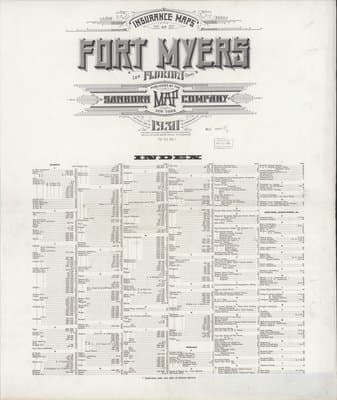 Sanborn Fire Insurance Map: Fort Myers, Florida (1930)