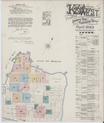 Sanborn Fire Insurance Map: Key West, Florida (1889)