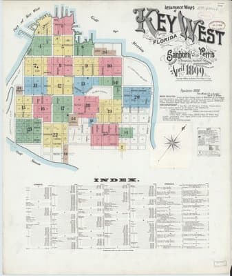 Sanborn Fire Insurance Map: Key West, Florida (1899)