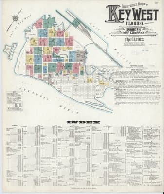 Sanborn Fire Insurance Map: Key West, Florida (1912)