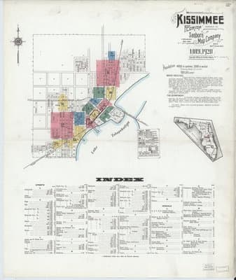 Sanborn Fire Insurance Map: Kissimmee, Florida (1920)