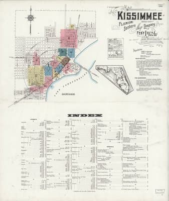 Sanborn Fire Insurance Map: Kissimmee, Florida (1926)