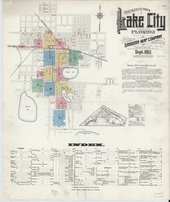 Sanborn Fire Insurance Map: Lake City, Florida (1912)