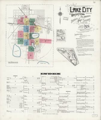 Sanborn Fire Insurance Map: Lake City, Florida (1924)