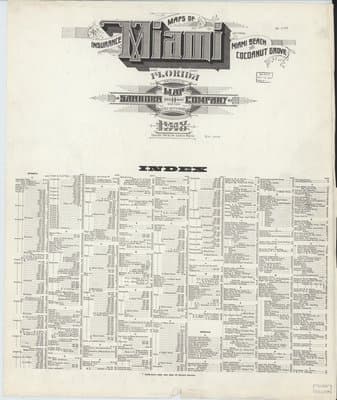 Sanborn Fire Insurance Map: Miami, Florida (1918)