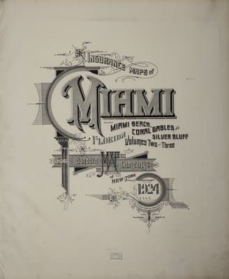 Sanborn Fire Insurance Map: Miami, Florida (1924)