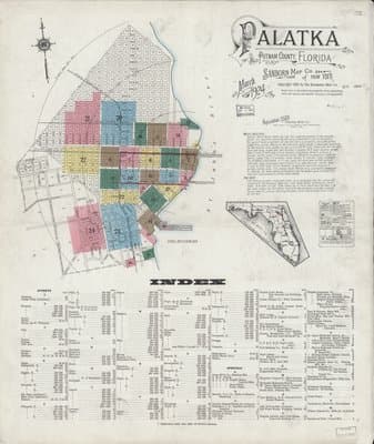 Sanborn Fire Insurance Map: Palatka, Florida (1924)