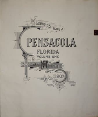 Sanborn Fire Insurance Map: Pensacola, Florida (1907)