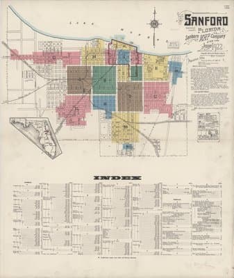 Sanborn Fire Insurance Map: Sanford, Florida (1922)