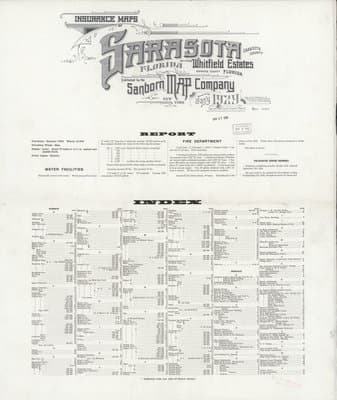Sanborn Fire Insurance Map: Sarasota, Florida (1929)