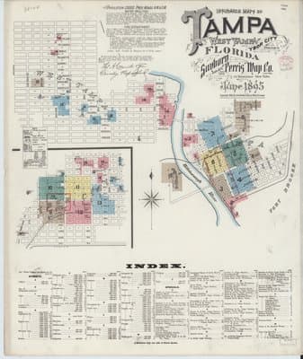 Sanborn Fire Insurance Map: Tampa, Florida (1895)