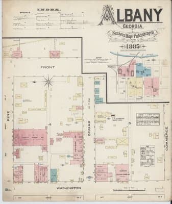 Sanborn Fire Insurance Map: Albany (1885)