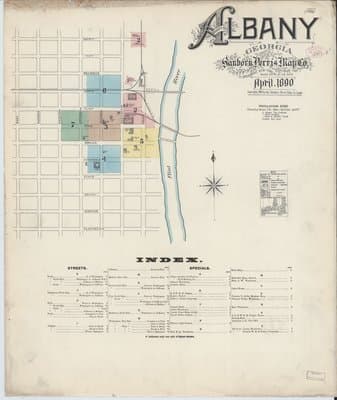 Sanborn Fire Insurance Map: Albany, Georgia (1890)