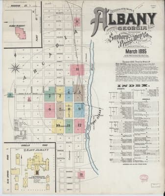 Sanborn Fire Insurance Map: Albany (1895)