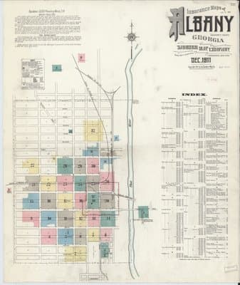 Sanborn Fire Insurance Map: Albany, Georgia (1911)