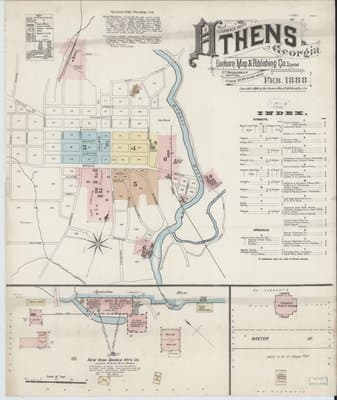 Sanborn Fire Insurance Map: Athens, Georgia (1888)