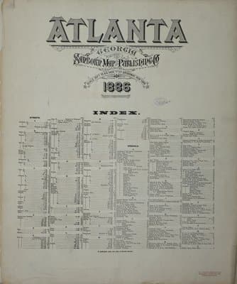 Sanborn Fire Insurance Map: Atlanta, Georgia (1886)