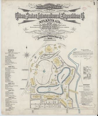 Sanborn Fire Insurance Map: Atlanta, Georgia (1895)