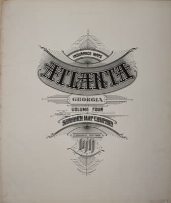 Sanborn Fire Insurance Map: Atlanta, Georgia (1911)