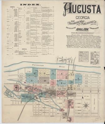 Sanborn Fire Insurance Map: Augusta, Georgia (1884)