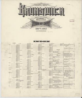 Sanborn Fire Insurance Map: Brunswick, Georgia (1913)