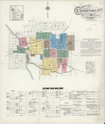 Sanborn Fire Insurance Map: Cedartown, Georgia (1915)