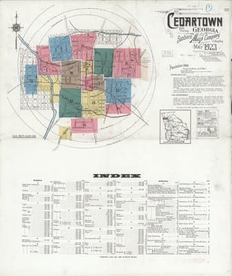 Sanborn Fire Insurance Map: Cedartown, Georgia (1923)