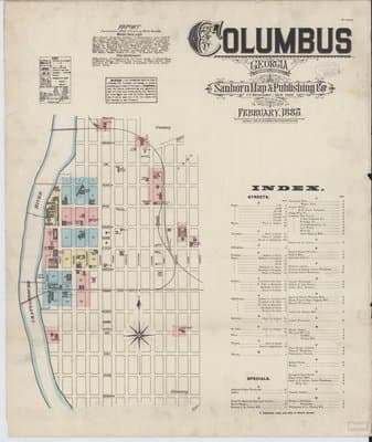 Sanborn Fire Insurance Map: Columbus, Georgia (1885)