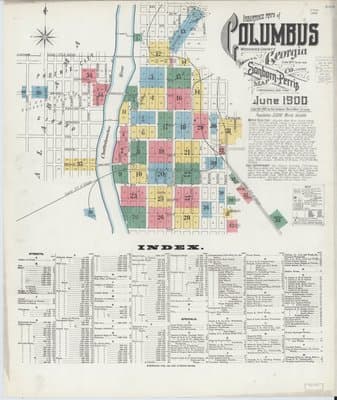 Sanborn Fire Insurance Map: Columbus, Georgia (1900)