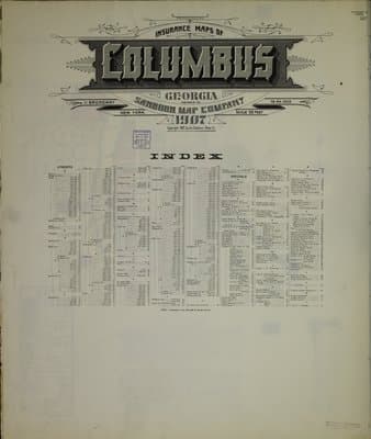 Sanborn Fire Insurance Map: Columbus, Georgia (1907)