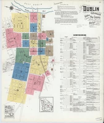 Sanborn Fire Insurance Map: Dublin, Georgia (1920)