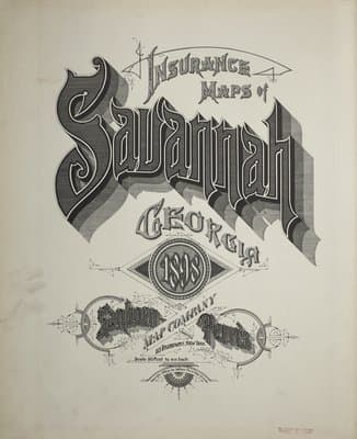 Sanborn Fire Insurance Map: Savannah, Georgia (1898)