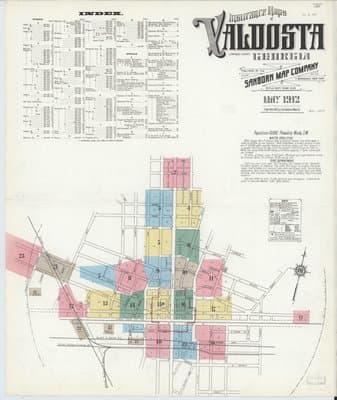 Sanborn Fire Insurance Map: Valdosta, Georgia (1912)