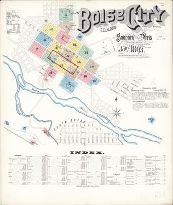 Sanborn Fire Insurance Map: Boise, Idaho (1893)
