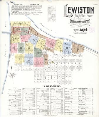 Sanborn Fire Insurance Map: Lewiston, Idaho (1904)