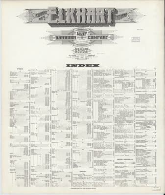 Sanborn Fire Insurance Map: Elkhart, Indiana (1917)