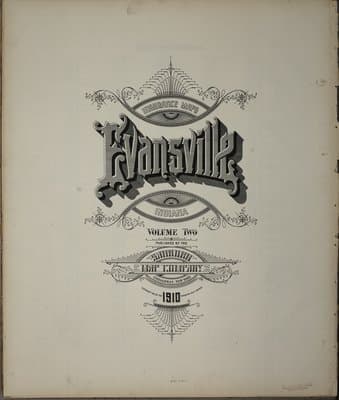 Sanborn Fire Insurance Map: Evansville (1910)