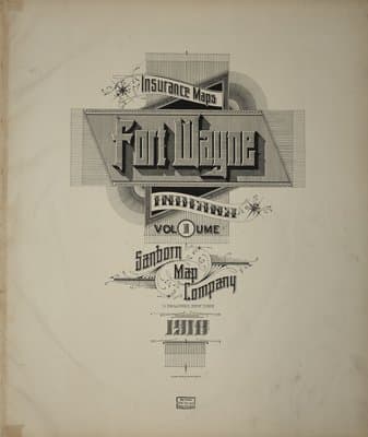 Sanborn Fire Insurance Map: Fort Wayne, Indiana (1918)