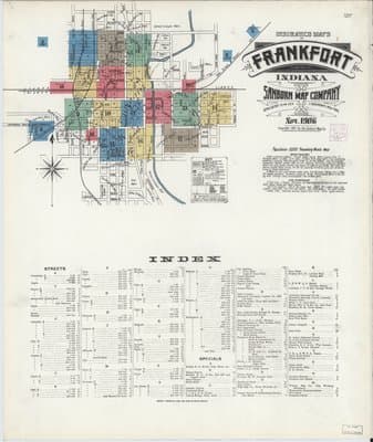 Sanborn Fire Insurance Map: Frankfort, Indiana (1906)